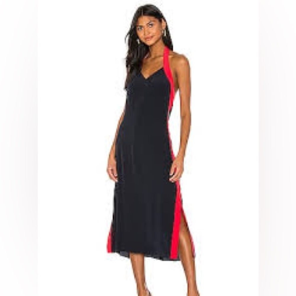 NWT rag & bone Black and Red Maxi Dress